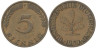  ФРГ. 5 пфеннигов 1950 год. (F) 