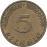  ФРГ. 5 пфеннигов 1950 год. (F) 