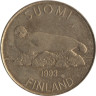  Финляндия. 5 марок 1993 год. Тюлень. 