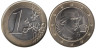  Австрия. 1 евро 2011 год. Вольфганг Амадей Моцарт. 