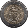  Словакия. 2 евро 2013 год. 1150 лет с прибытия византийской миссией Кирилла и Мефодия в Великую Моравию. 