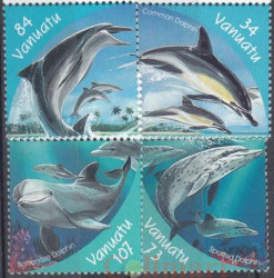 Набор марок. Вануату. Дельфины. 4 марки.