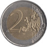  Люксембург. 2 евро 2007 год. Дворец Великих герцогов. (Замки Люксембурга) 
