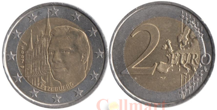  Люксембург. 2 евро 2007 год. Дворец Великих герцогов. 