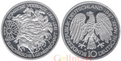Германия (ФРГ). 10 марок 1987 год. 30 лет подписания Римского договора.