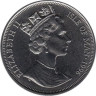  Остров Мэн. 1 крона 1996 год. Кошки - Бурманская кошка. 