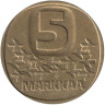  Финляндия. 5 марок 1979 год. Ледокол Урхо. 