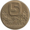  Финляндия. 5 марок 1979 год. Ледокол Урхо. 