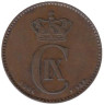  Дания. 2 эре 1906 год. Дельфин. 
