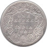  Индия (Британская). 1 рупия 1901 год. 