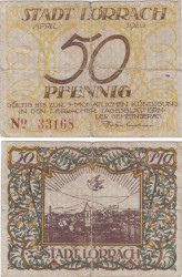 Бона. Германия. Лёррах 50 пфеннигов 1920 год. Нотгельд. (F)