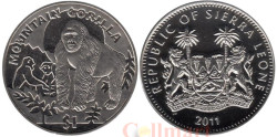 Сьерра-Леоне. 1 доллар 2011 год. Горная горилла.