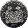  Сьерра-Леоне. 1 доллар 2011 год. Горная горилла. 