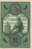  Бона. Германия. Мерзебург 5 пфеннигов 1921 год. Нотгельд. (XF) 