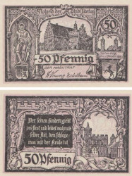 Бона. Германия. Йютербог 50 пфеннигов 1920 год. Нотгельд. (XF)