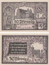  Бона. Германия. Йютербог 50 пфеннигов 1920 год. Нотгельд. (XF) 