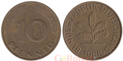 ФРГ. 10 пфеннигов 1988 год. (F)