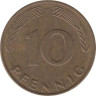  ФРГ. 10 пфеннигов 1988 год. (F) 