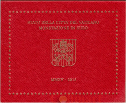Ватикан. Годовой набор монет евро в буклете 2015 год.