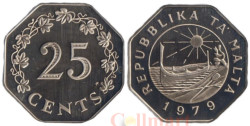 Мальта. 25 центов 1979 год. (Proof)