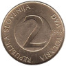  Словения. 2 толара 1993 год. Деревенская ласточка. 