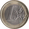  Италия. 1 евро 2008 год. Витрувианский человек. 
