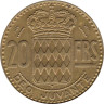  Монако. 20 франков 1951 год. Ренье III. 