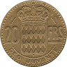  Монако. 20 франков 1951 год. Ренье III. 