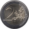  Латвия. 2 евро 2015 год. Чёрный аист. 