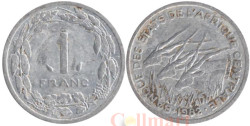 Центральная Африка (BEAC). 1 франк 1982 год. Антилопы.