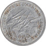  Центральная Африка (BEAC). 1 франк 1982 год. Антилопы. 