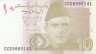  Бона. Пакистан 10 рупий 2022 год. Мухаммад Али Джинна. (Пресс) 