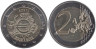  Эстония. 2 евро 2012 год. 10 лет наличному обращению евро. 