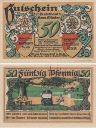 Бона. Германия. Мюнден 50 пфеннигов 1921 год. Нотгельд. (XF)