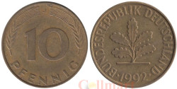 ФРГ. 10 пфеннигов 1992 год. (J)