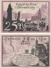  Бона. Германия. Обервезель 25 пфеннигов 1921 год. Нотгельд. (VF) 