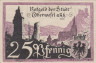  Бона. Германия. Обервезель 25 пфеннигов 1921 год. Нотгельд. (VF) 