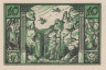  Бона. Германия. Тале 10 пфеннигов 1921 год. Нотгельд зелёный. (XF) 
