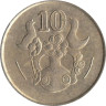  Кипр. 10 центов 1990 год. Декоративная ваза. 