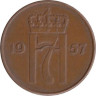  Норвегия. 5 эре 1957 год. 
