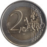  Нидерланды. 2 евро 2009 год. Портрет королевы Беатрикс в профиль. 