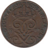  Швеция. 1 эре 1923 год. Король Густав V. 