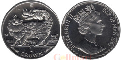 Остров Мэн. 1 крона 1993 год. Кошки - Мейн-Кун.