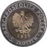 Польша. 5 злотых 2025 год. Тыкоцин. 