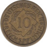  Веймарская республика. 10 рейхспфеннигов 1930 год. (J) 