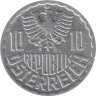  Австрия. 10 грошей 1985 год. Герб. 