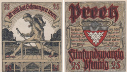 Бона. Германия. Прец 25 пфеннигов 1921 год. Нотгельд. (XF)