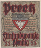  Бона. Германия. Прец 25 пфеннигов 1921 год. Нотгельд. (XF) 