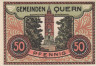  Бона. Германия. Кверн 50 пфеннигов 1921 год (вариант 2). Нотгельд. (XF) 