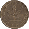  ФРГ. 10 пфеннигов 1989 год. (F) 